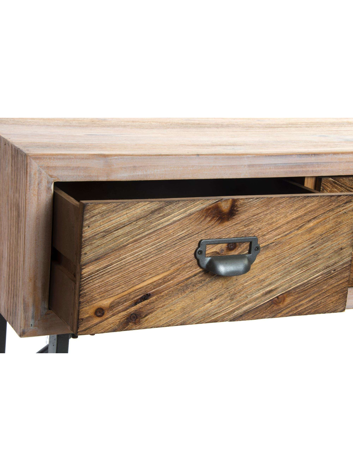 Console Chester en bois et métal