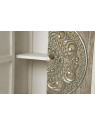 Commode mandala en bois patiné