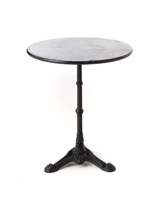 Table Gueridon marbre noir