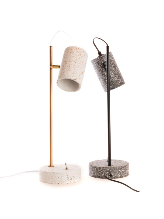 Lampe terrazzo noire