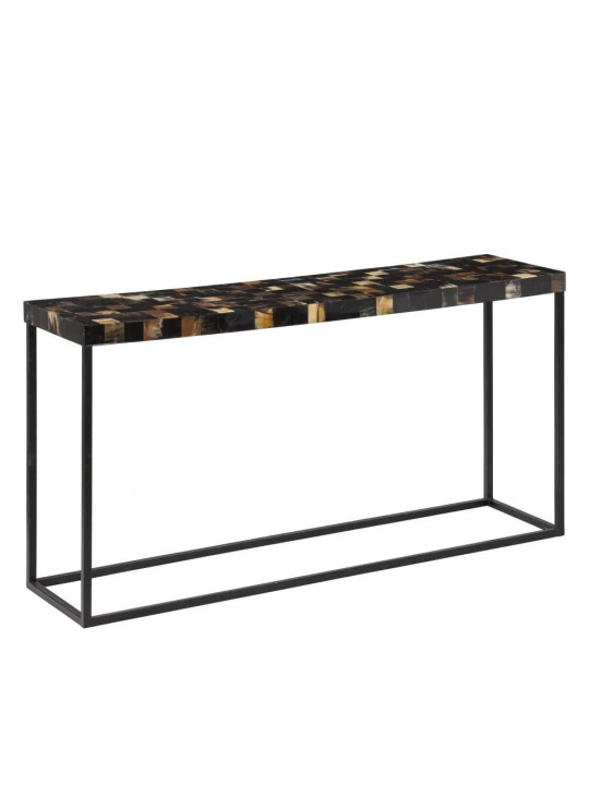 Console Corne noir et doré Console Corne noir et doré