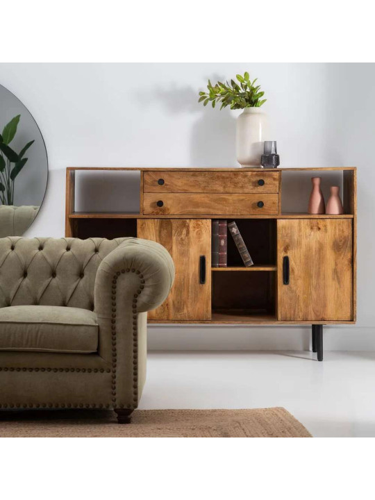 Buffet rectangulaire en bois de manguier Buffet rectangulaire en bois de manguier