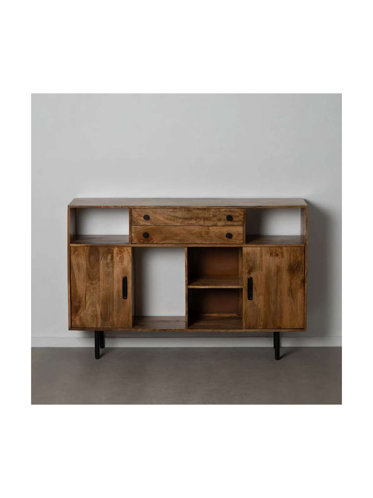 Buffet rectangulaire en bois de manguier