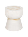 Bout de canapé contemporain blanc Suar Bout de canapé contemporain blanc Suar