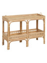 Console Vigo en rotin naturel