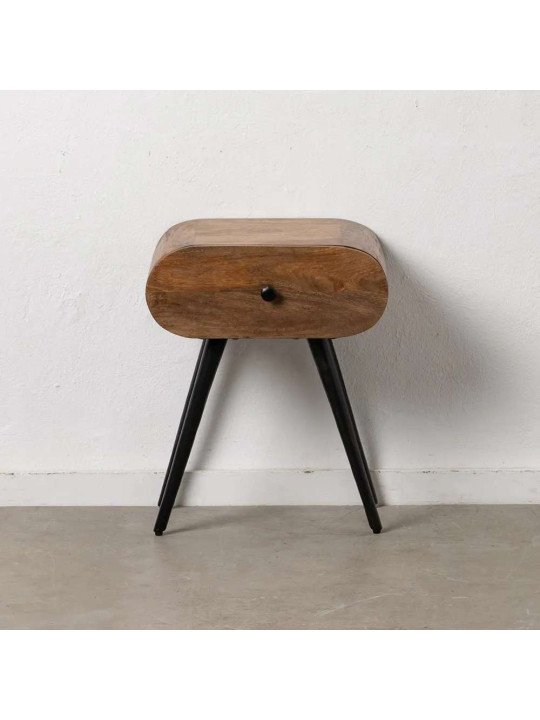 Table de chevet Elio en bois de manguier Table de chevet Elio en bois de manguier