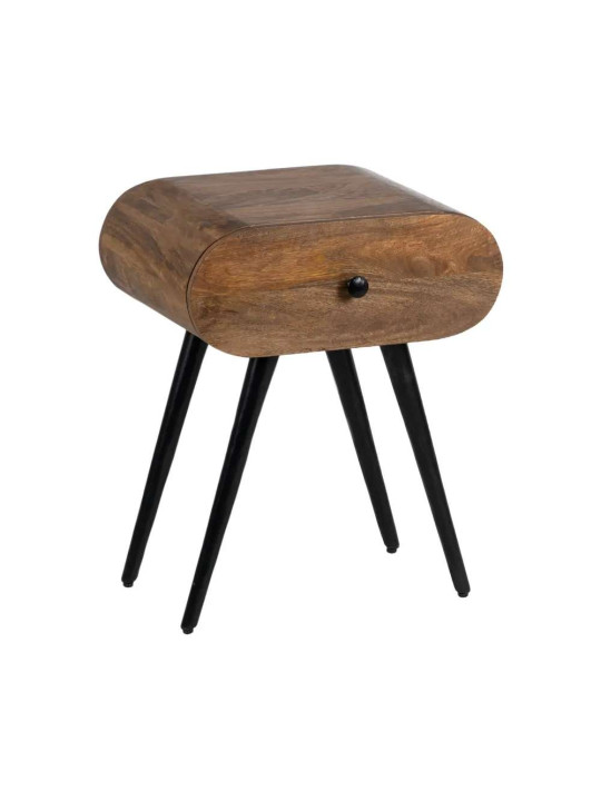 Table de chevet Elio en bois de manguier Table de chevet Elio en bois de manguier