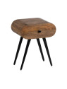 Table de chevet Elio en bois de manguier Table de chevet Elio en bois de manguier