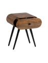 Table de chevet Elio en bois de manguier Table de chevet Elio en bois de manguier