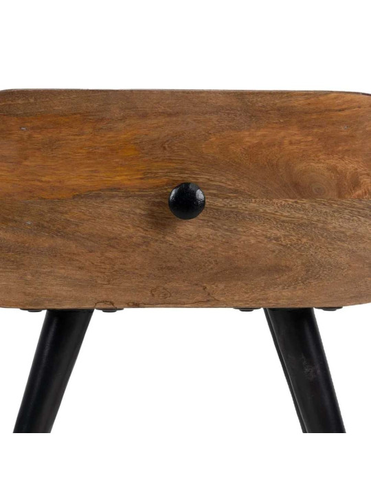 Table de chevet Elio en bois de manguier Table de chevet Elio en bois de manguier