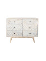 Commode arabesque en bois de manguier Commode arabesque en bois de manguier