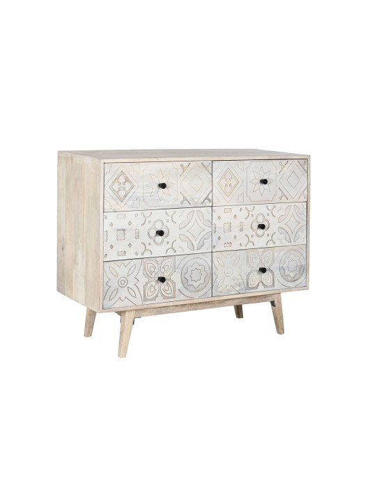 Commode arabesque en bois de manguier