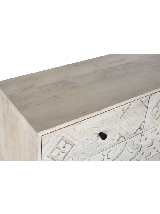 Commode arabesque en bois de manguier Commode arabesque en bois de manguier