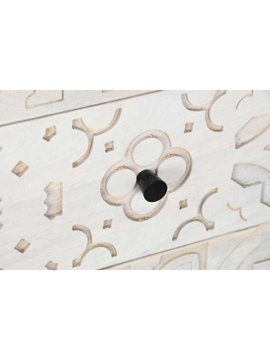 Commode arabesque en bois de manguier Commode arabesque en bois de manguier