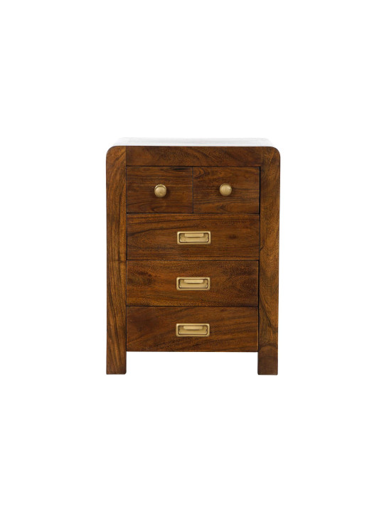 Chevet Cuarto en bois naturel d'acacia marron