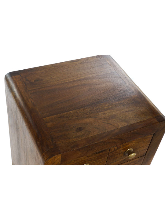 Chevet Cuarto en bois naturel d'acacia marron