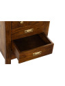 Chevet Cuarto en bois naturel d'acacia marron