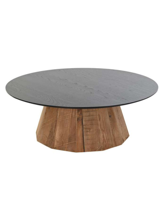 Table basse ronde Orense en bois recyclé