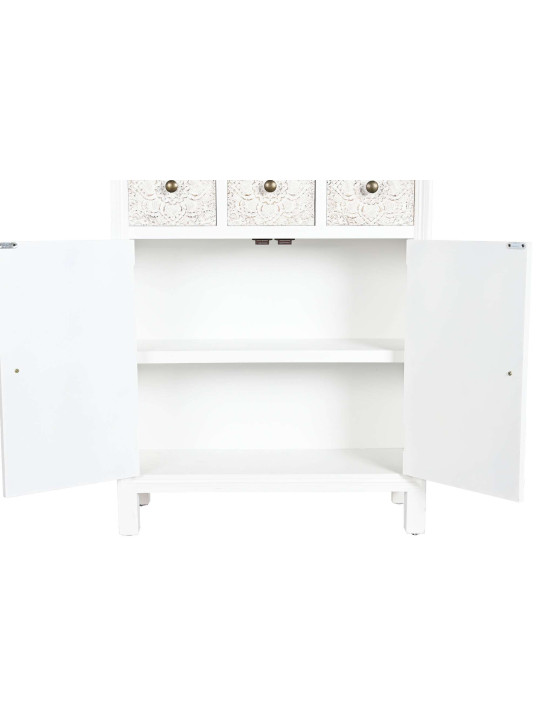 Buffet arabesque en bois blanc Buffet arabesque en bois blanc