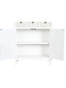 Buffet arabesque en bois blanc Buffet arabesque en bois blanc