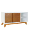 Meuble tv scandinave marron et blanc