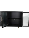 Commode vitrée Icaria noire Commode vitrée Icaria noire