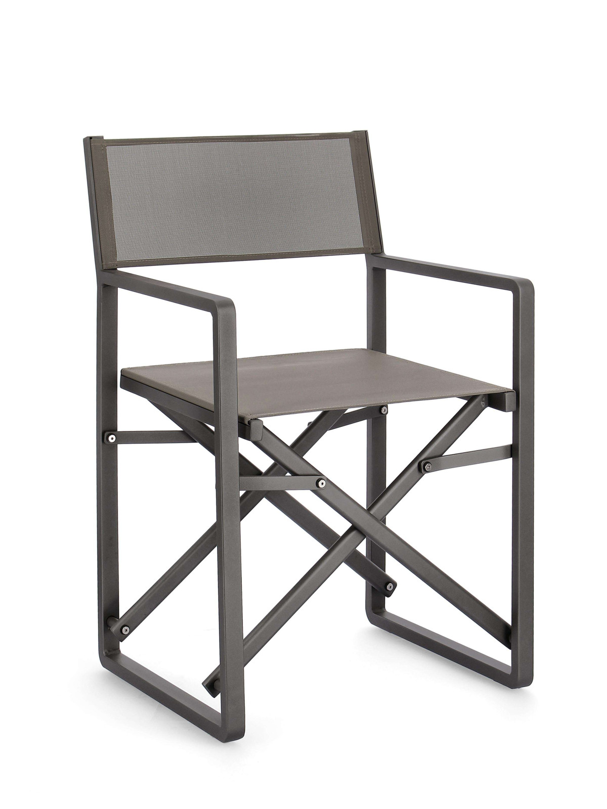 Ensemble de 2 chaises metteur en scène gris anthracite