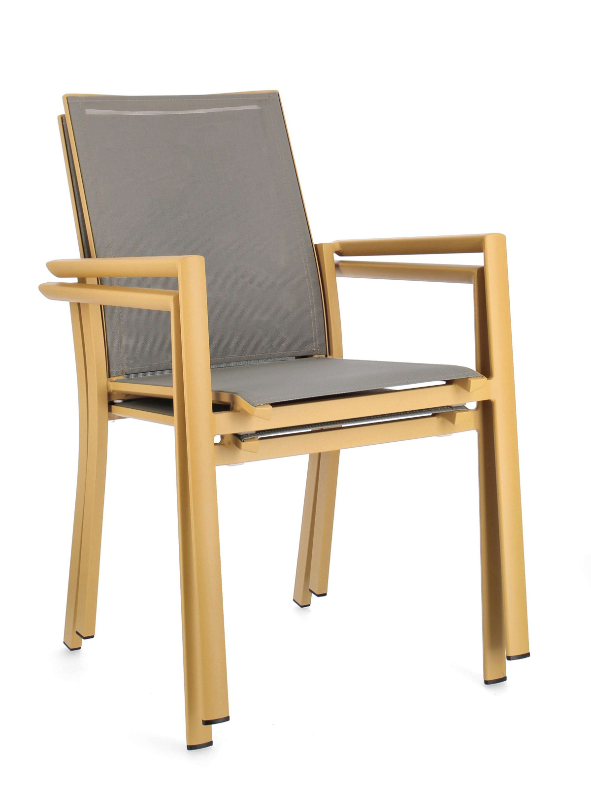 Ensemble de 4 Fauteuil Konnor Moutarde