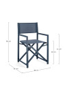 Ensemble de 2 chaises metteur en scene Taylor bleu navy