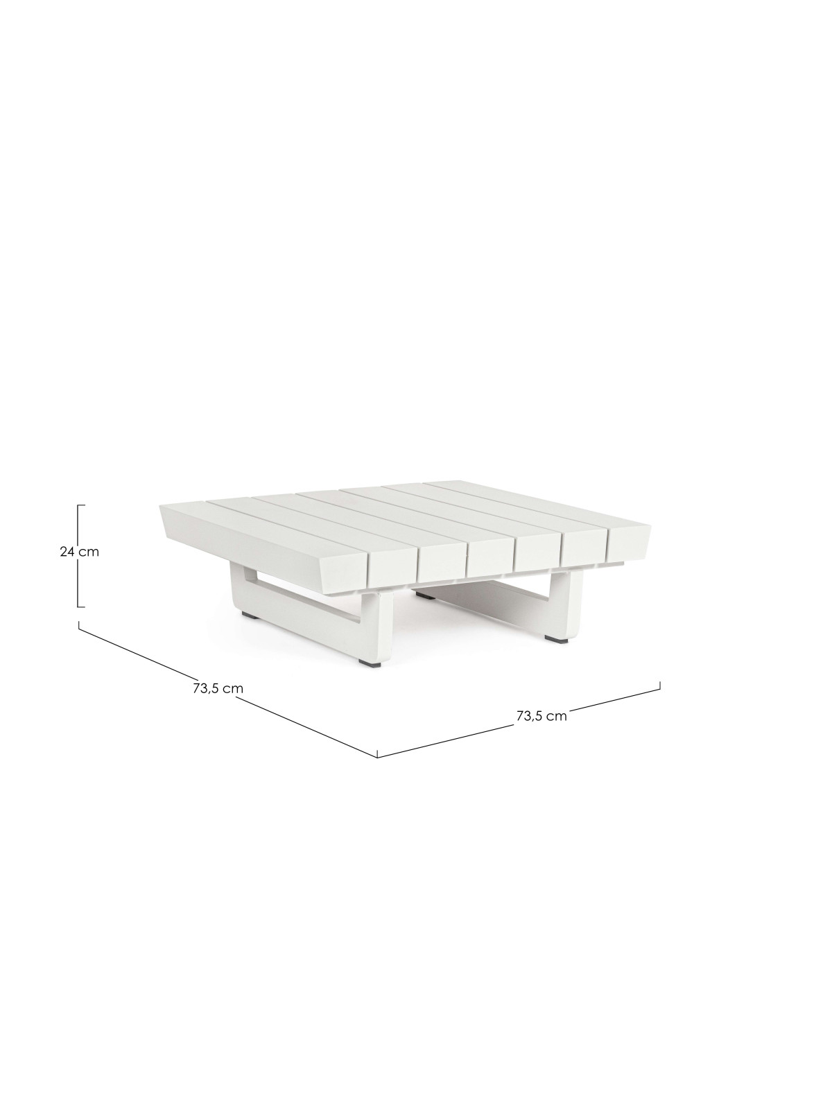 Tabla basse modulaire infinity blanc