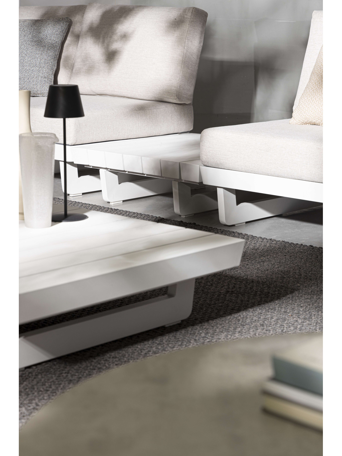 Tabla basse modulaire infinity blanc