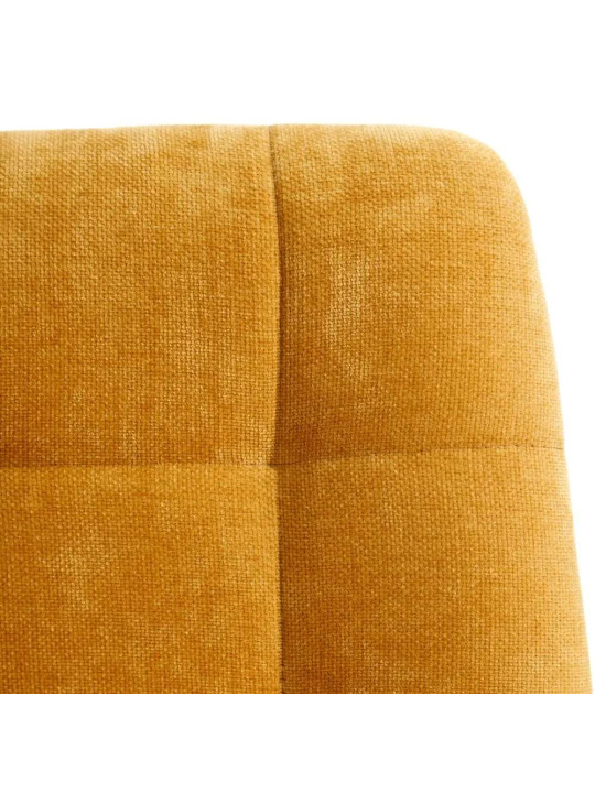 Ensemble de 4 chaises jaune canard en velours Ensemble de 4 chaises jaune canard en velours