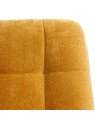 Ensemble de 4 chaises jaune canard en velours Ensemble de 4 chaises jaune canard en velours