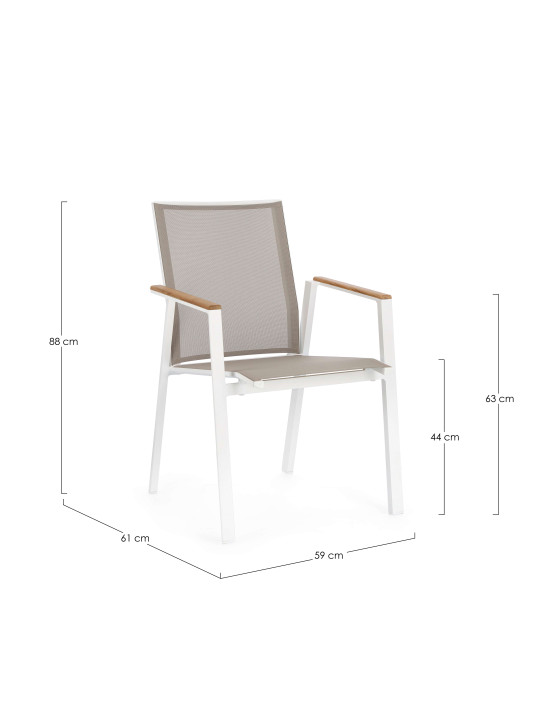 Ensemble de 4 chaises Varenna