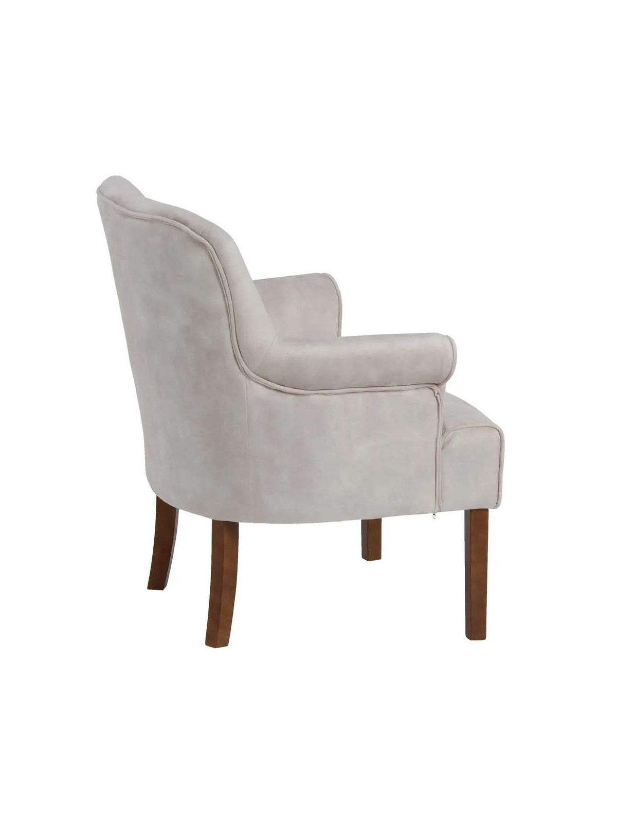 Fauteuil Lorca velours beige