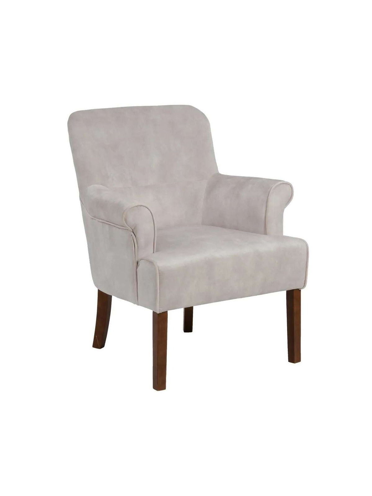 Fauteuil Lorca velours beige