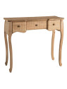 Console naturelle en bois et rotin