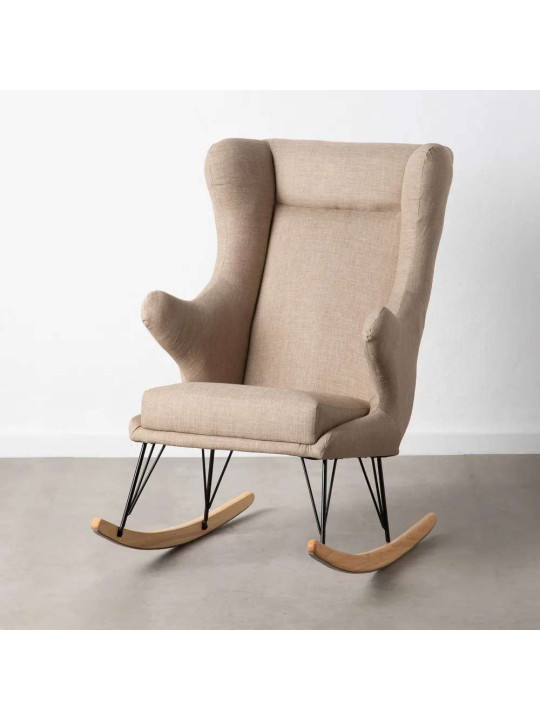 Fauteuil à bascule eugenia taupe Fauteuil à bascule eugenia taupe