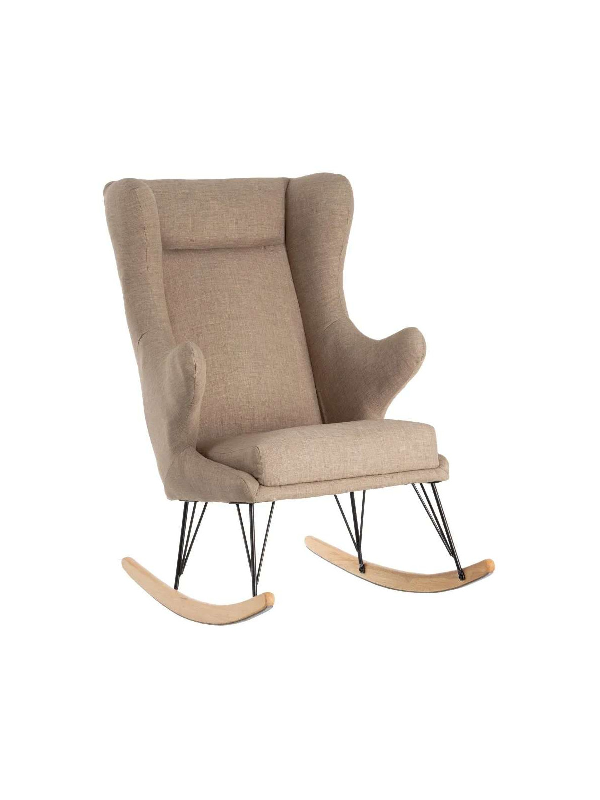 Fauteuil à bascule eugenia taupe