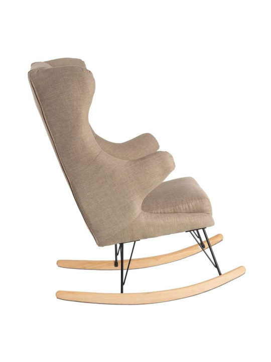 Fauteuil à bascule eugenia taupe Fauteuil à bascule eugenia taupe