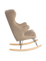 Fauteuil à bascule eugenia taupe Fauteuil à bascule eugenia taupe