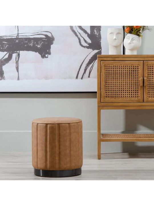 Pouf Angel en velours marron Pouf Angel en velours marron