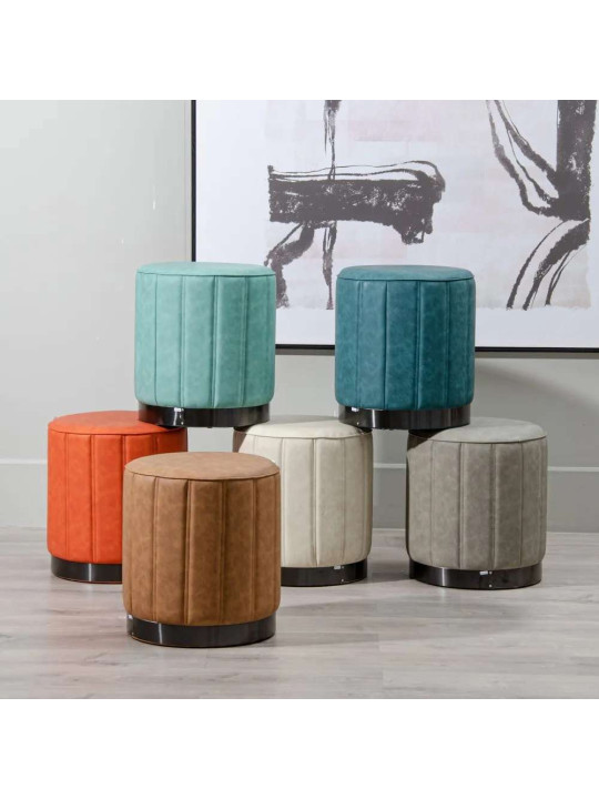 Pouf Angel en velours marron Pouf Angel en velours marron