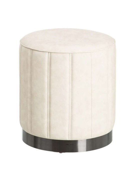 Pouf  Angel en velours crème