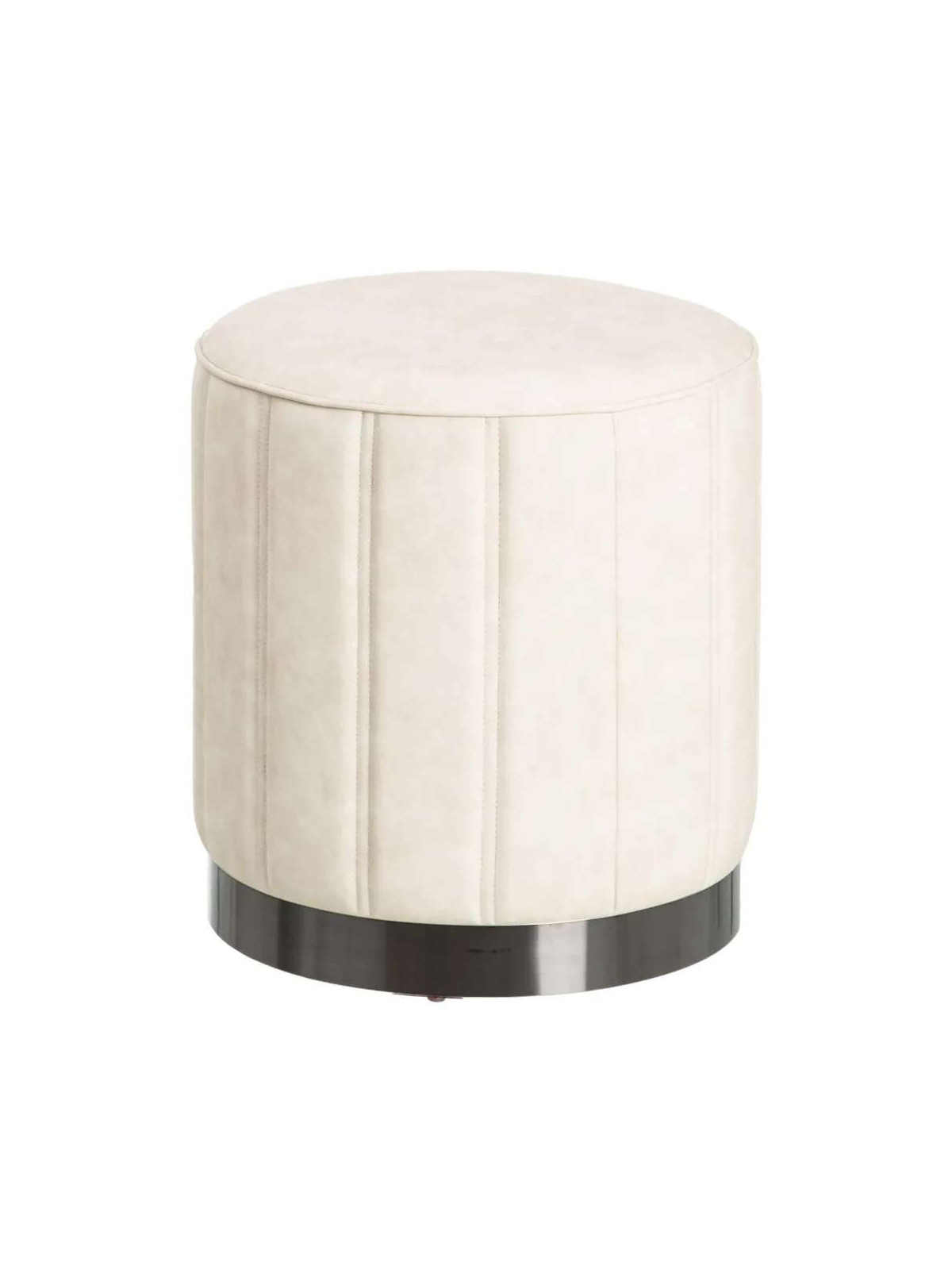 Pouf  Angel en velours crème