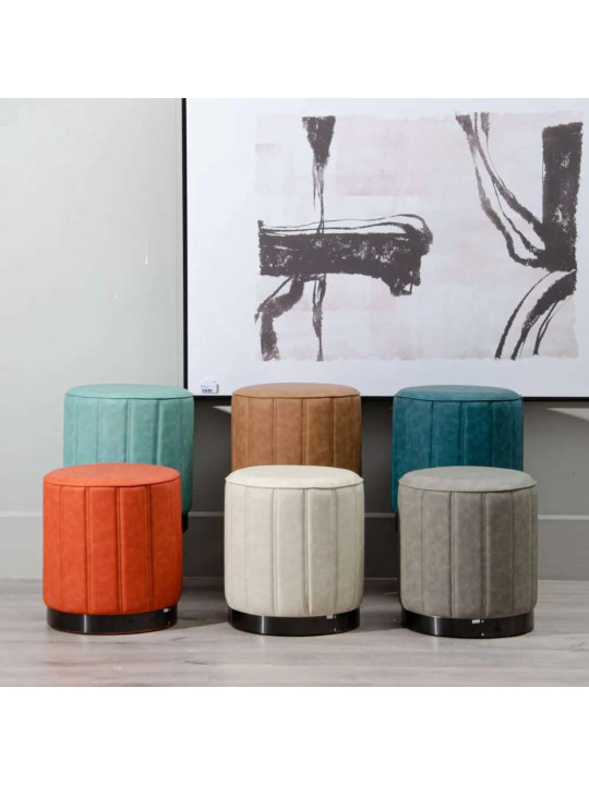 Pouf Angel en velours crème Pouf Angel en velours crème