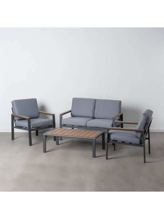 Salon de jardin Blanes anthracite Salon de jardin Blanes anthracite
