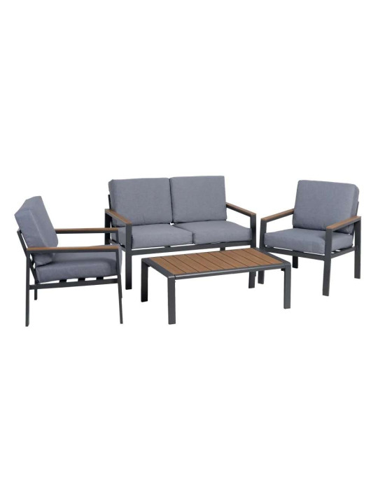 Salon de jardin Blanes anthracite Salon de jardin Blanes anthracite