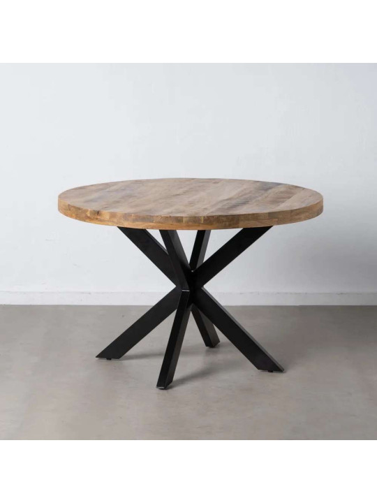 Table à manger diaz industrielle en bois de manguier Table à manger diaz industrielle en bois de manguier