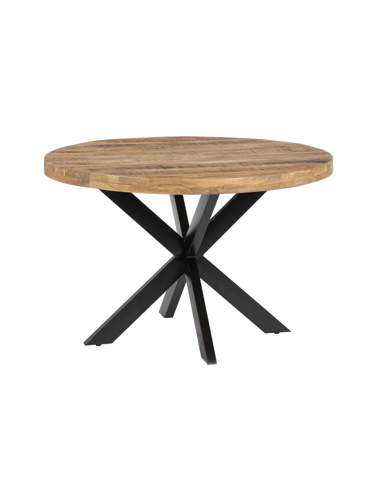 Table à manger diaz industrielle en bois de manguier